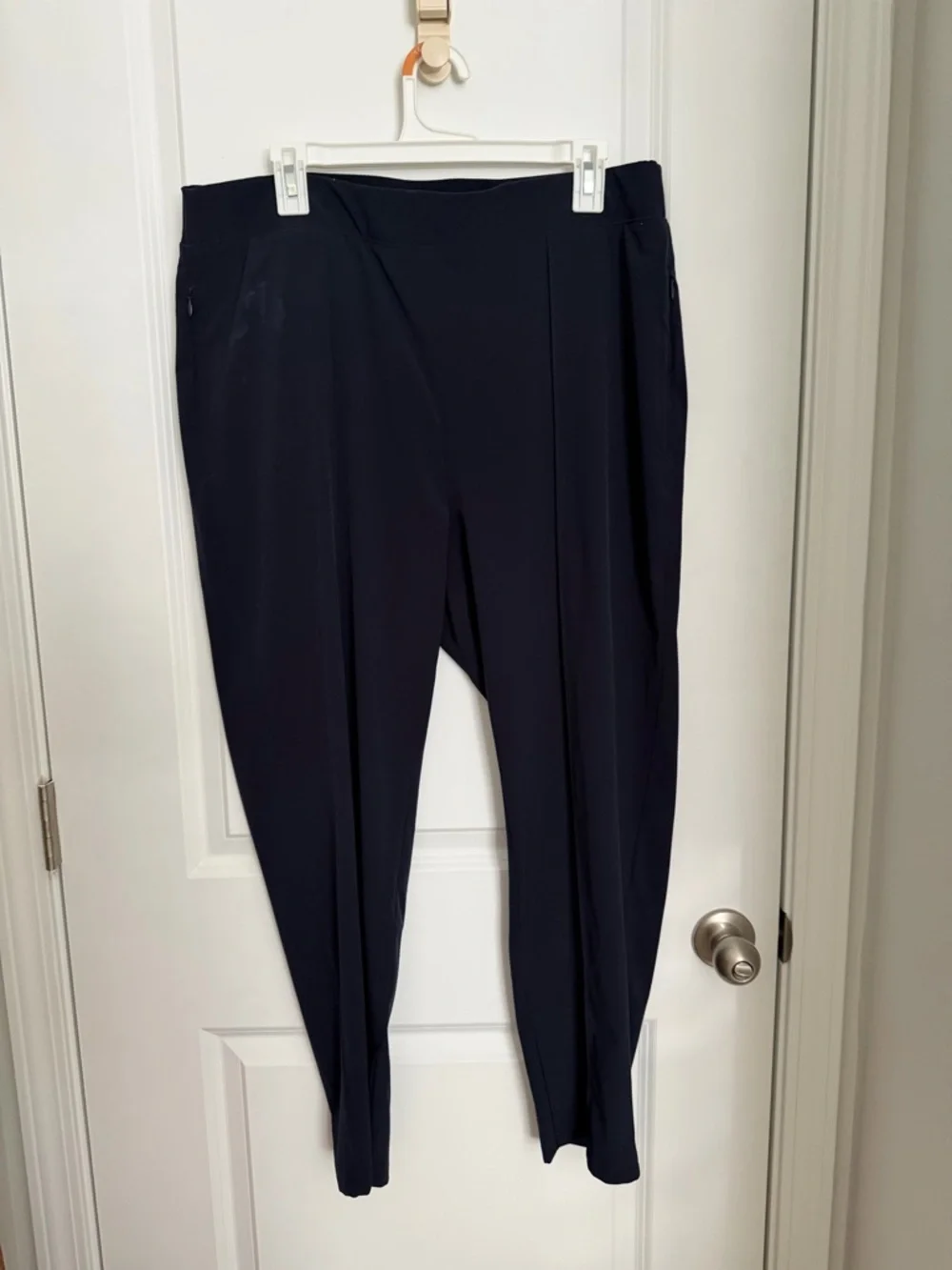 Chico's Dark Navy Slim Tapered Pants - Picture 1 of 4